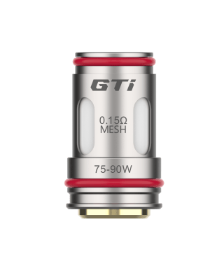 The included GTI 0.2Ω Mesh coil, a perfect choice for a direct to lung vape, delivering big clouds and excellent flavor in this dtl vape kit.