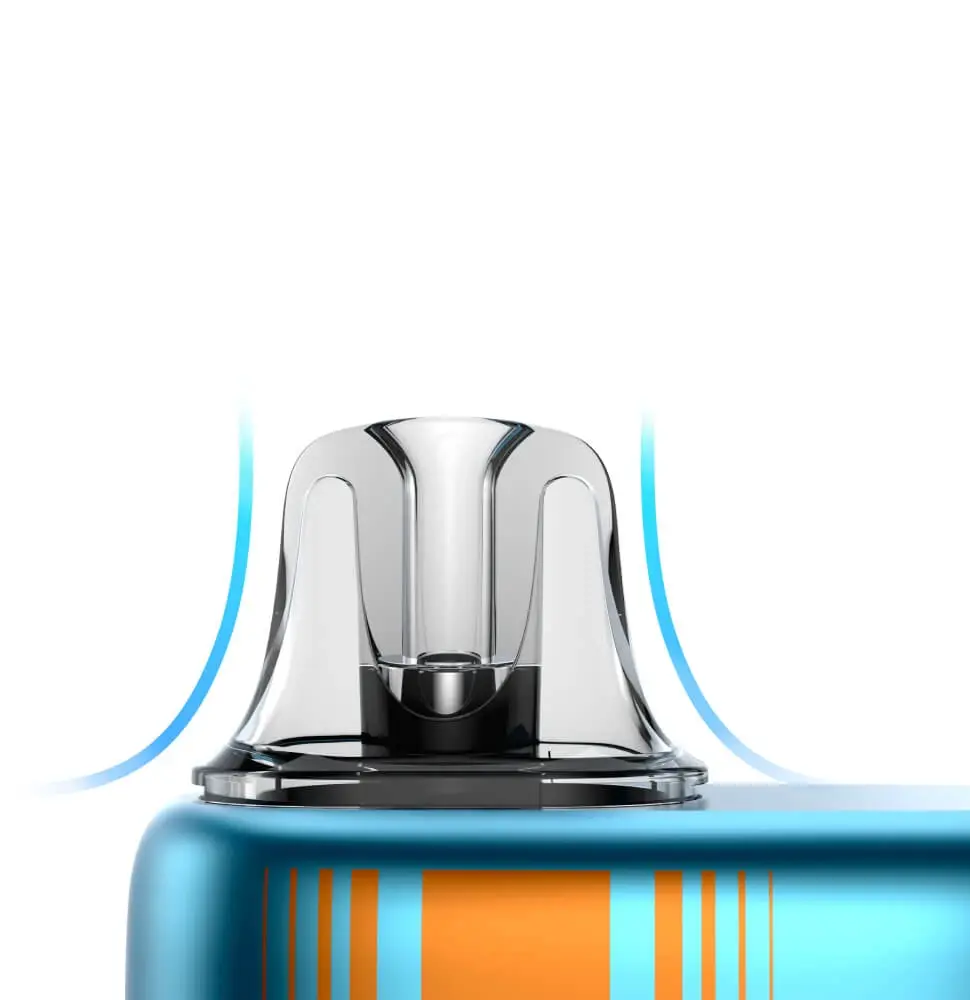 The ergonomic and perfectly contoured mouthpiece of the VAPORESSO VIBE NANO PRO. Its design enhances comfort, making it an excellent flavor vape for a satisfying experience.